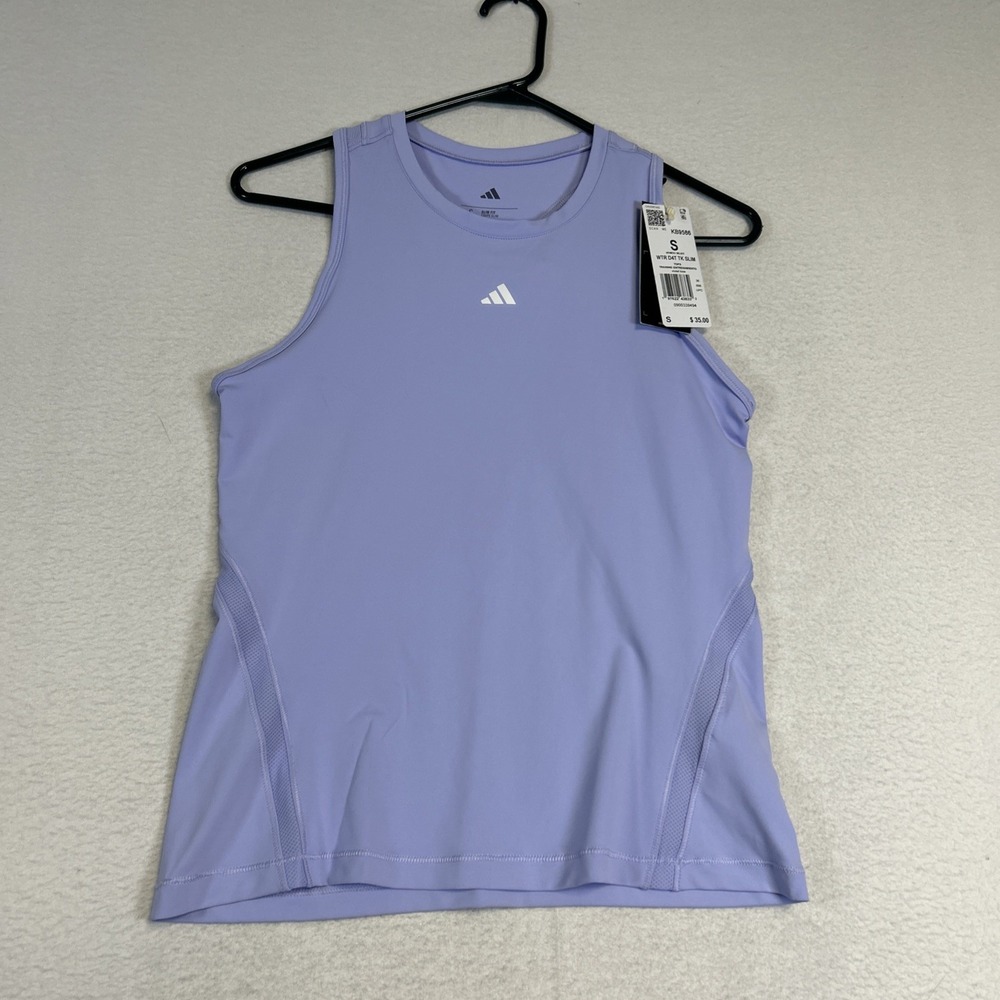 Adidas WTR D4T Tank Top KB9586 Women’s Small Slim Fit Training Purple Sleeveless